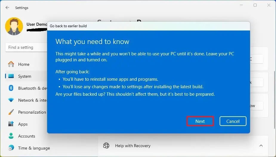 How to uninstall Windows 11 23H2