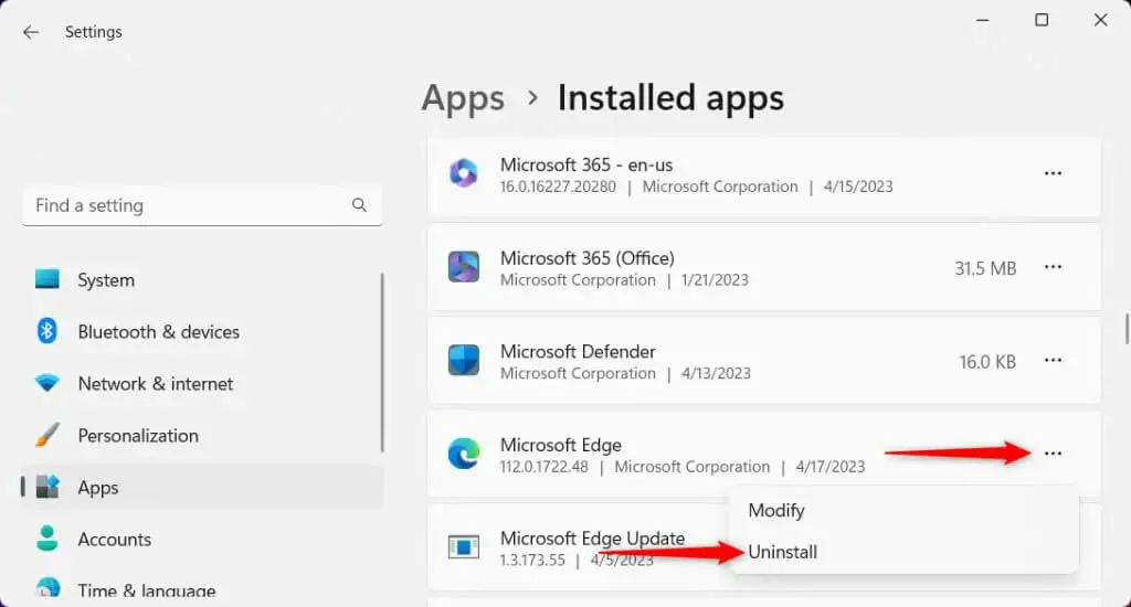 How to Uninstall Edge on Windows 11