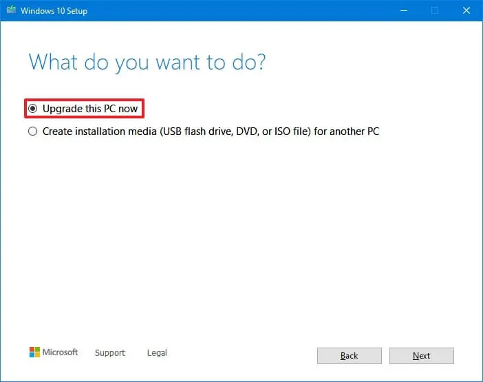 Execute a clean Windows 10 installation | USB | Media Creation Tool | Reset PC (local)