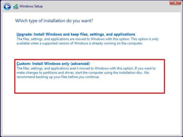 Execute a clean Windows 10 installation | USB | Media Creation Tool | Reset PC (local)